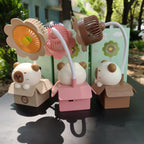 Unisex Decorative Table Fan with Animal Motif Quiet Adjustable Wind for Home and Office