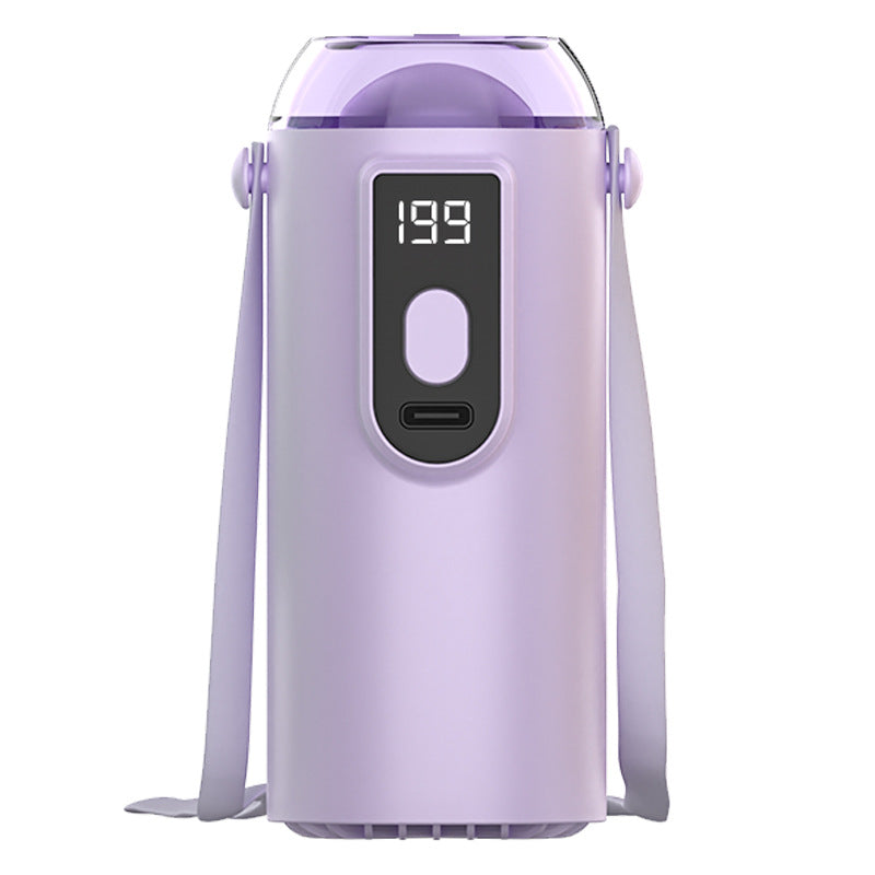 Portable USB Fan with Digital Temperature Display Lightweight Rechargeable Personal Fan