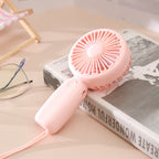 Portable USB Mini Fan with Ergonomic Handle Lightweight Quiet Personal Cooler