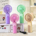 Portable Mini Handheld Fan USB Rechargeable Quiet Operation Ergonomic Design Adjustable Rotation