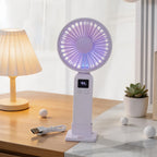 Portable USB Fan for Women with Digital Speed Display Lightweight Ergonomic Design