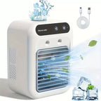 Personal Desktop Evaporative Micro Cooler USB Powered Top-Fill Ice Reservoir Adjustable Air Vents