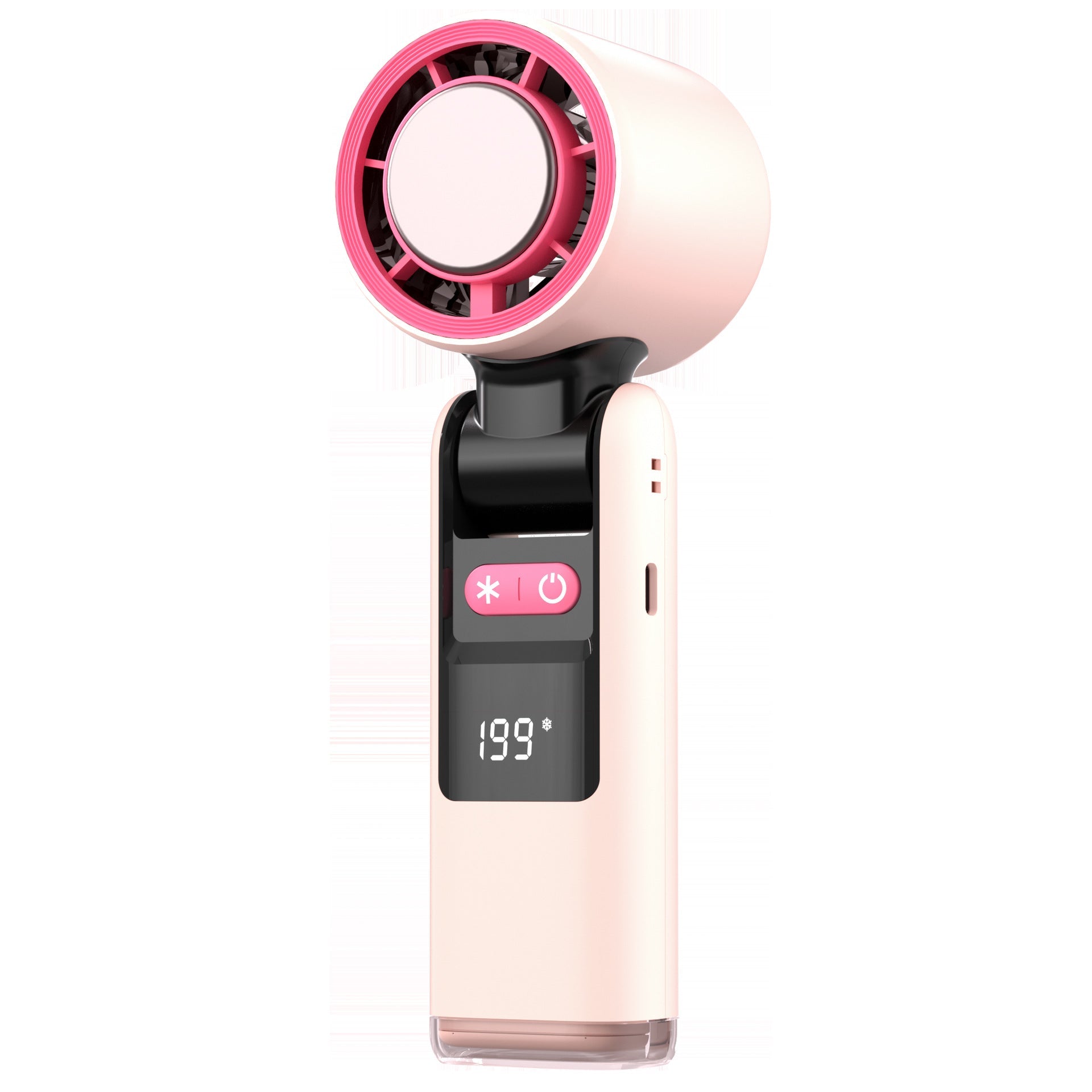 Handheld Air Circulator Portable Fan with Multi-Speed Settings and LED Display