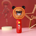 Portable USB Handheld Fan with Cartoon Design Lightweight and Rechargeable