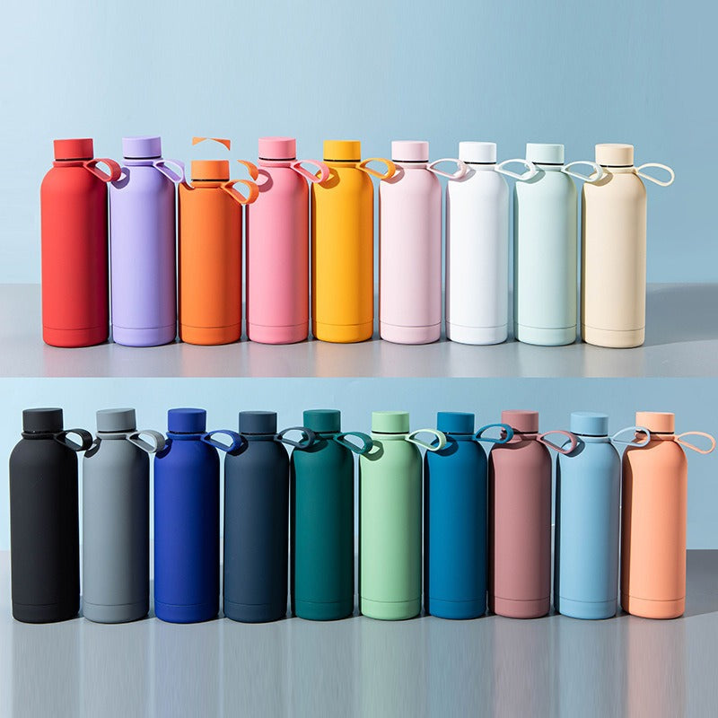 Ladies Stainless Steel Insulated Water Bottle with Leak-Proof Innovative Cap