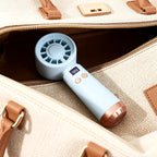 Portable Handheld Fan with Humidifier and Digital Display USB Rechargeable Compact