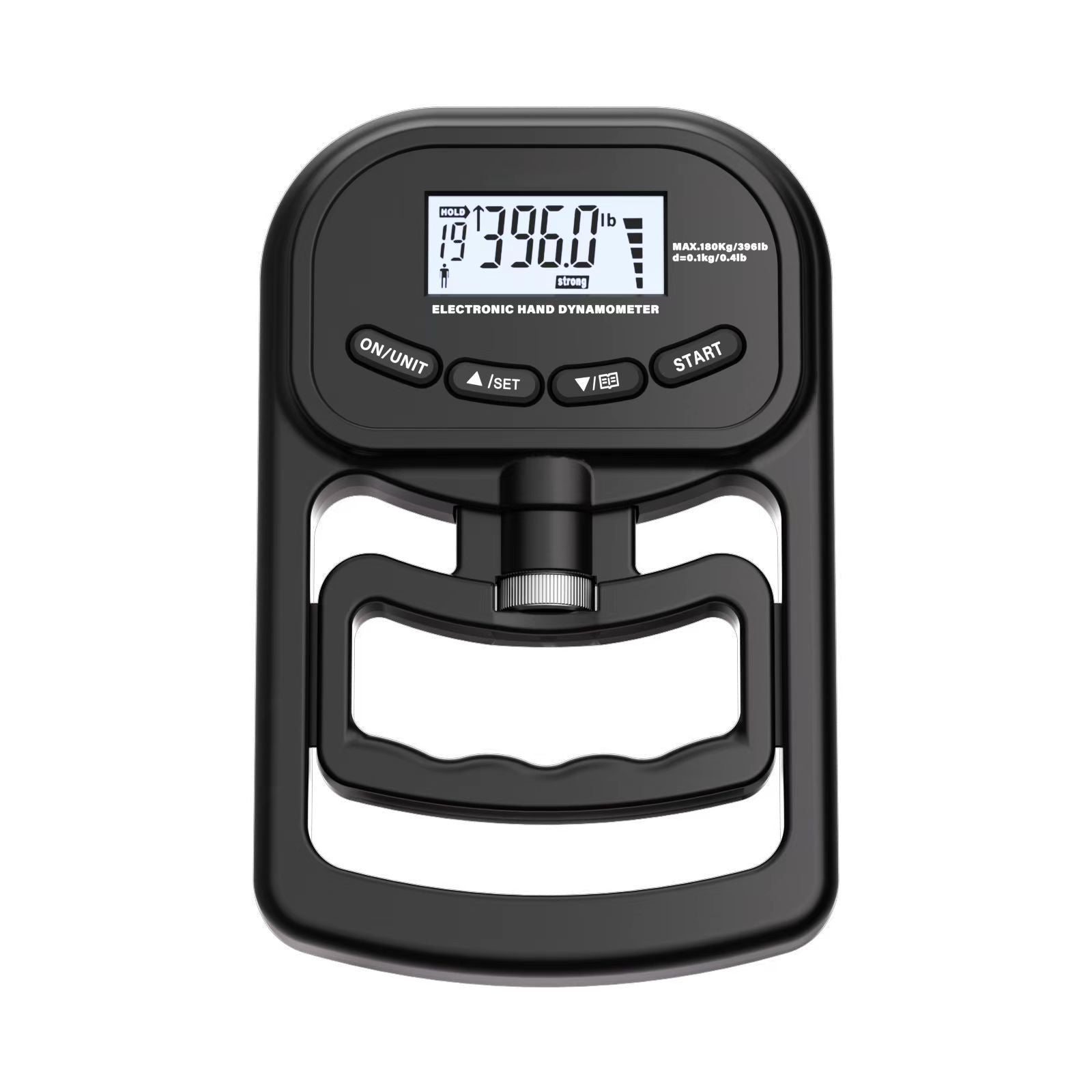Digital Handheld Grip Strength Tester Up to 120kg with Automatic Measurement Storage