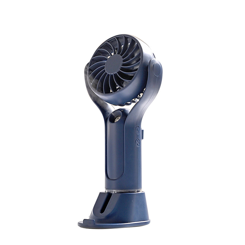 Portable Handheld Fan Foldable Adjustable Head USB Charging Station Compact