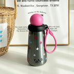 Women’s Water Bottle with Creative Lid Funny Design Leak-Proof Portable Durable