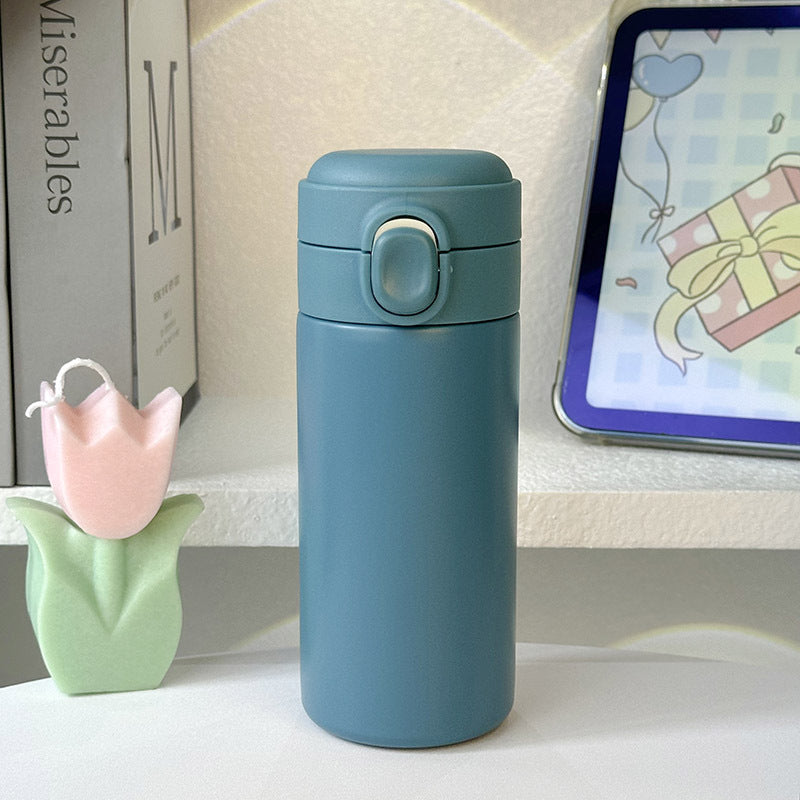 Ladies Stainless Steel Insulated Water Bottle with Leak-Proof Safety Cap Vacuum Thermos