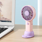Portable Mini Fan for Women USB Rechargeable Adjustable Speed Compact