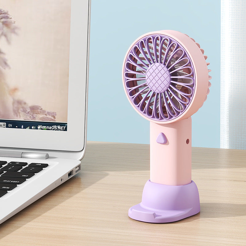 Portable Mini Fan for Women USB Rechargeable Adjustable Speed Compact