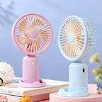 Portable USB Table Fan With Powerful Battery, Flexible Adjustable Design, Quiet Operation