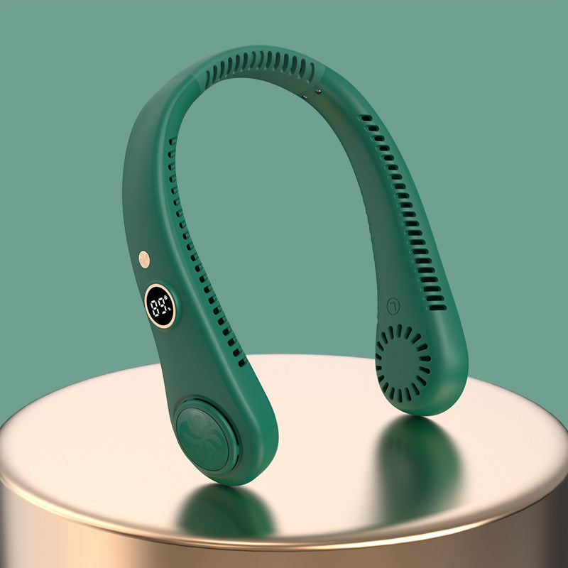 Portable Neck Fan Rechargeable 3-Speed Adjustable Lightweight Unisex Personal Cooler