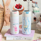 Women Insulated Water Bottle Leak-Proof Playful Animal Design Hot Cold Thermos