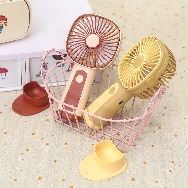 Portable Handheld Fan USB Rechargeable Lightweight Ergonomic Design for Travel and Outdoor Use