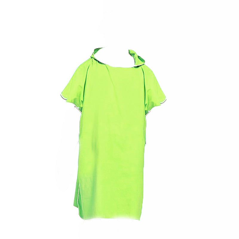 Women's Hooded Poncho Soft Microfiber Fabric with Hood and Pockets Cozy Relaxed Fit