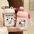 Women’s BPA-Free Water Bottle with Carrying Strap Leak-Proof Lightweight Portable