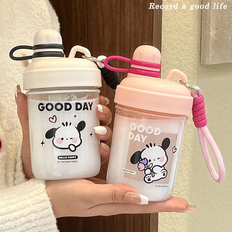 Women’s BPA-Free Water Bottle with Carrying Strap Leak-Proof Lightweight Portable