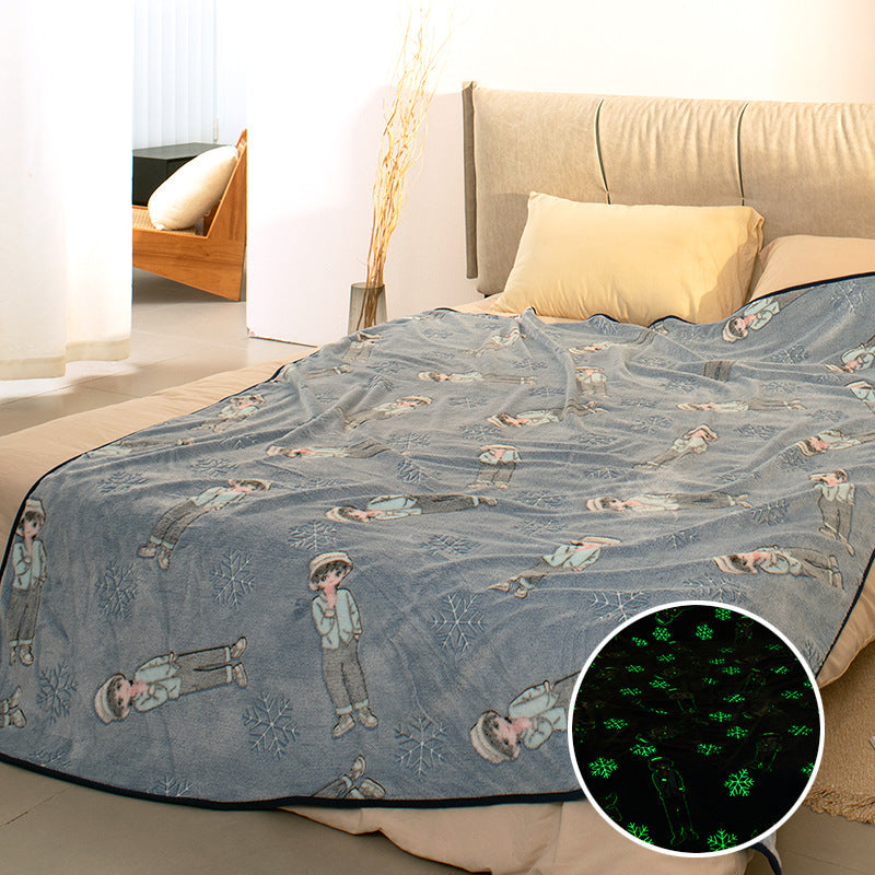 Women's Cozy Fleece Blanket with Gaming Console and Controller Design Soft Warm Throw