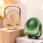 Portable USB Desk Fan With Ergonomic Design Quiet Operation Compact Table Fan