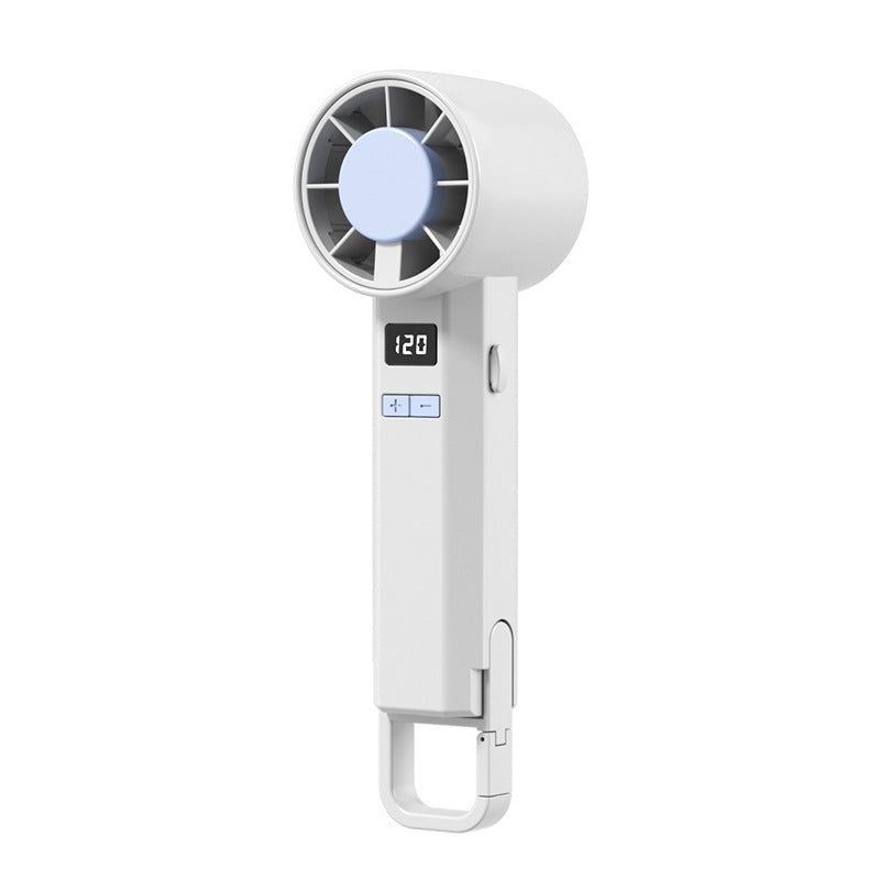 Portable Mini Fan with Digital Display and Adjustable Speeds for Women