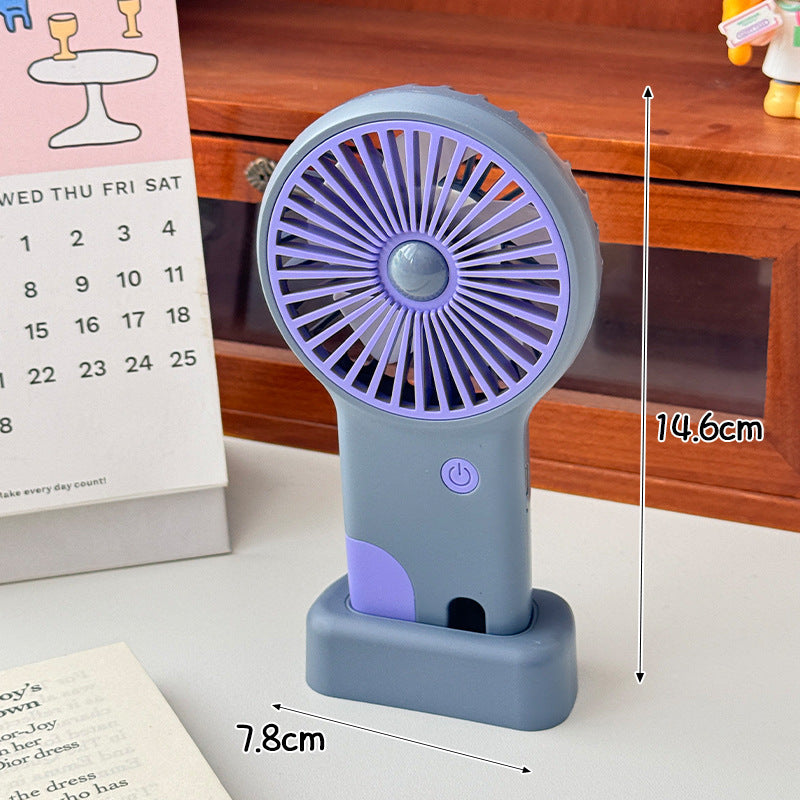 Portable USB Fan for Women Compact Desk Handheld Cooling Fan with Powerful Airflow and Stylish Design