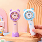 Portable USB Handheld Fan with Animal Design Lightweight Rechargeable Personal Cooling Fan