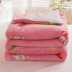 Ladies Cozy Microfiber Blanket Soft Fluffy Warm Throw for Home and Kids