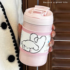 Women's Insulated Travel Cup Spill-Proof Lid Ergonomic Design BPA-Free