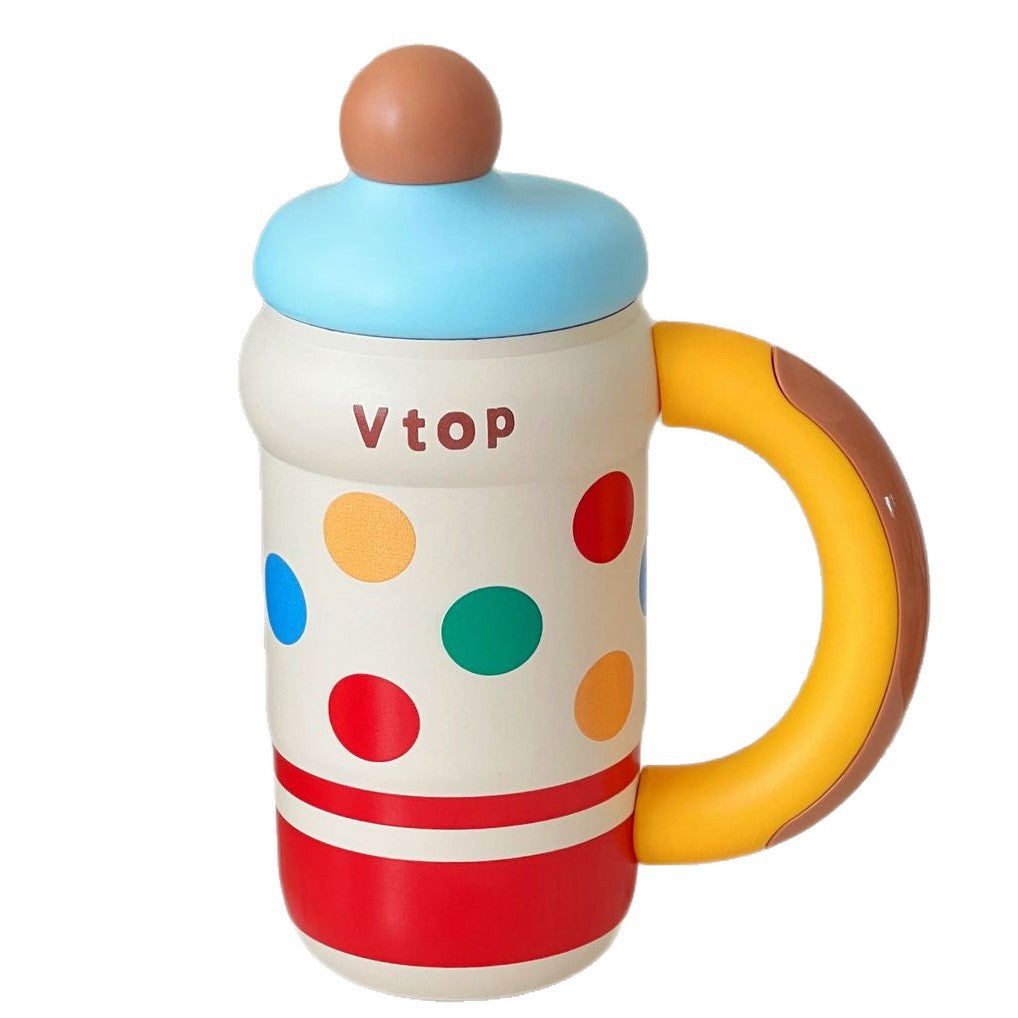 Women’s BPA-Free Plastic Drinking Bottle Leak-Proof Lid Colorful Design Large Capacity