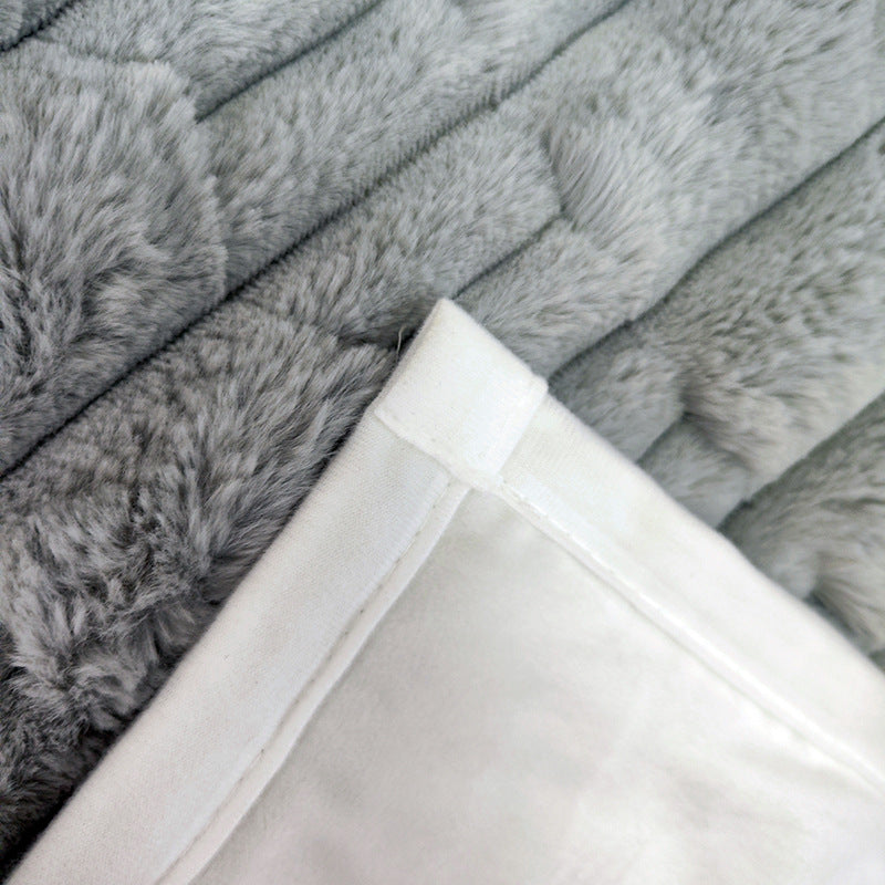 Brehn Women's Cozy Blanket Soft Microfiber Textured Surface Warm Throw Blanket