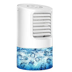 Portable Air Cooler Compact Evaporative Cooling Fan with Built-In Water Tank and Touch Controls