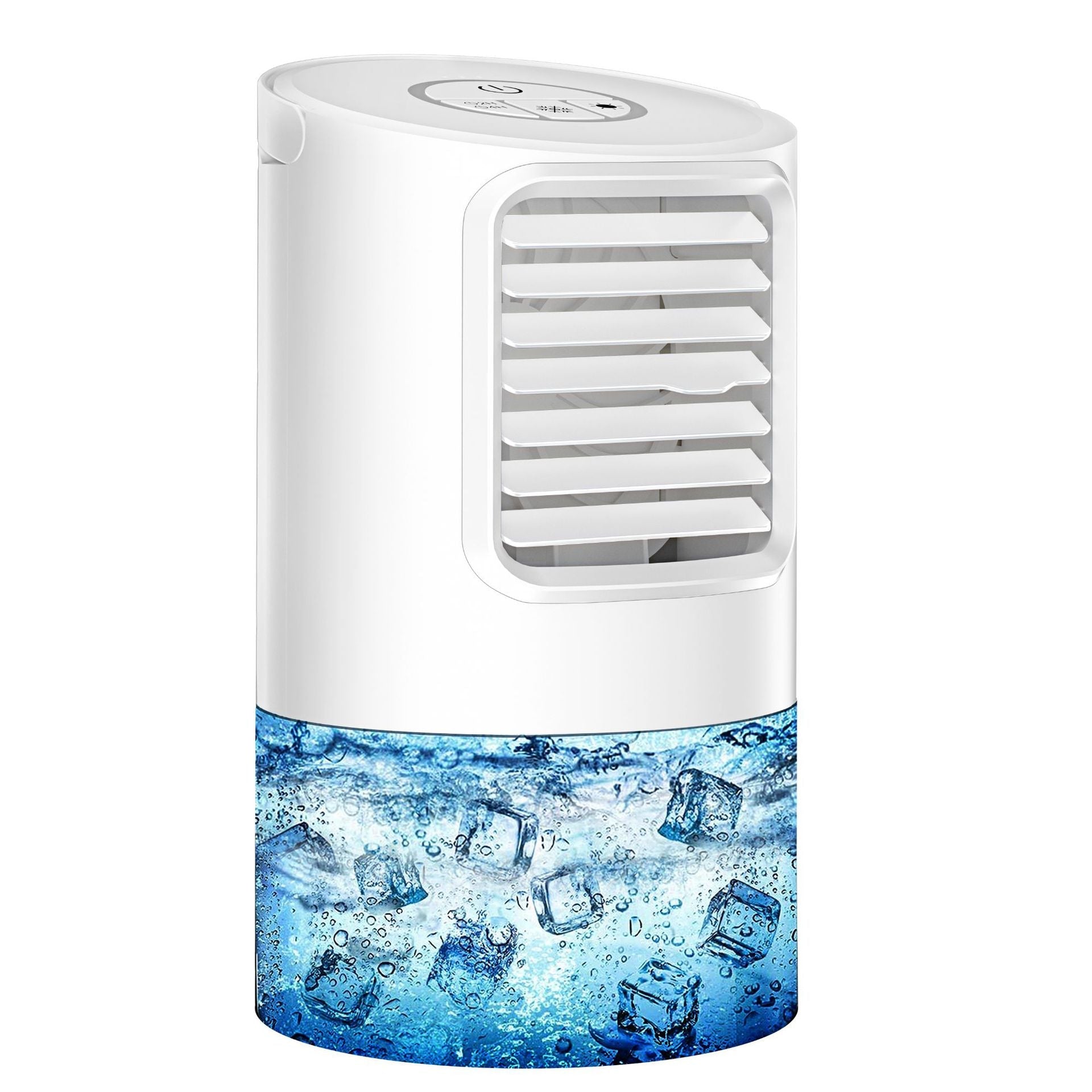 Portable Air Cooler Compact Evaporative Cooling Fan with Built-In Water Tank and Touch Controls