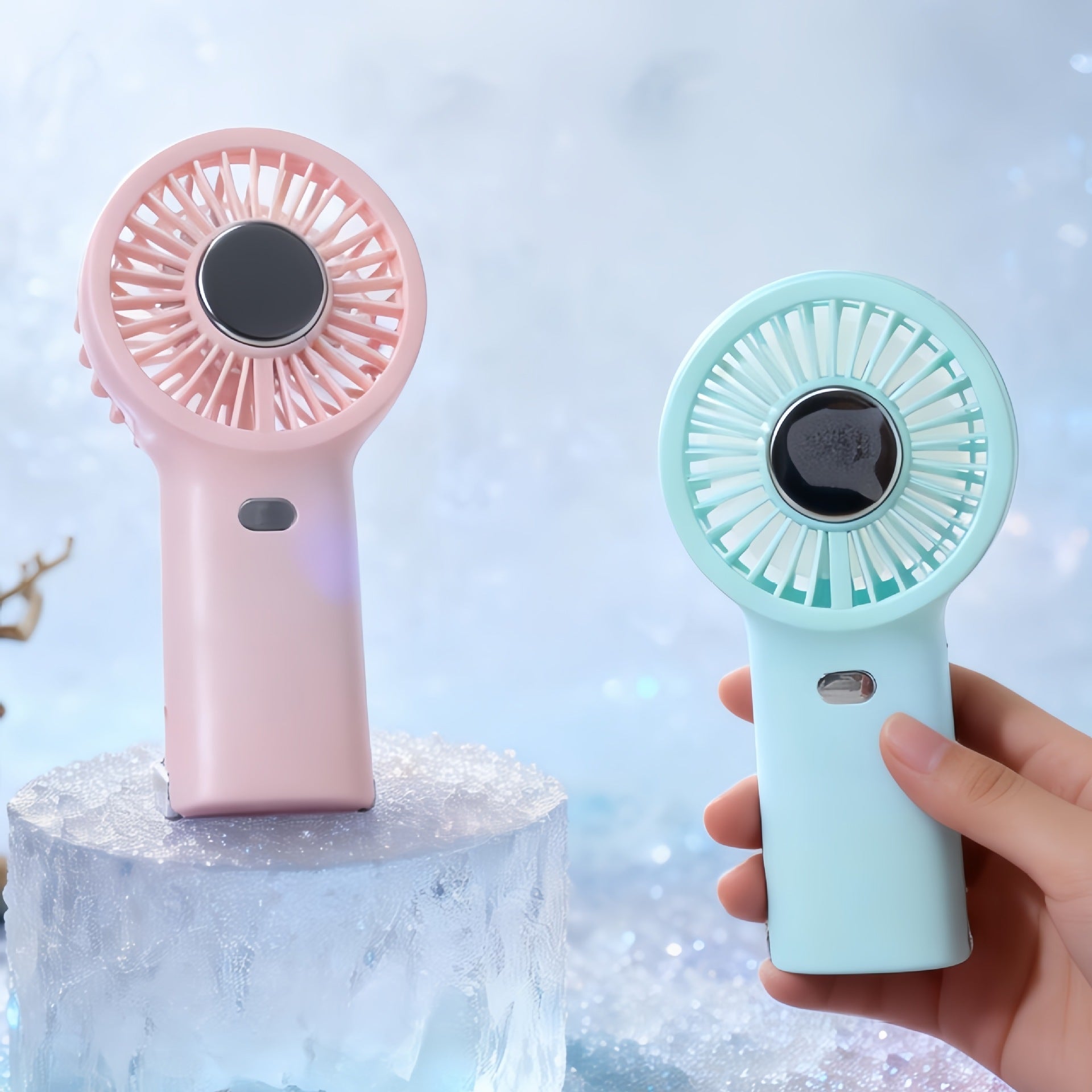 Portable USB Fan Compact Lightweight Rechargeable with Multiple Speeds and Low Noise