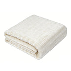 Brehn Women’s Cozy Structured Fleece Blanket Ultra-Soft Warm Textured Throw Blanket