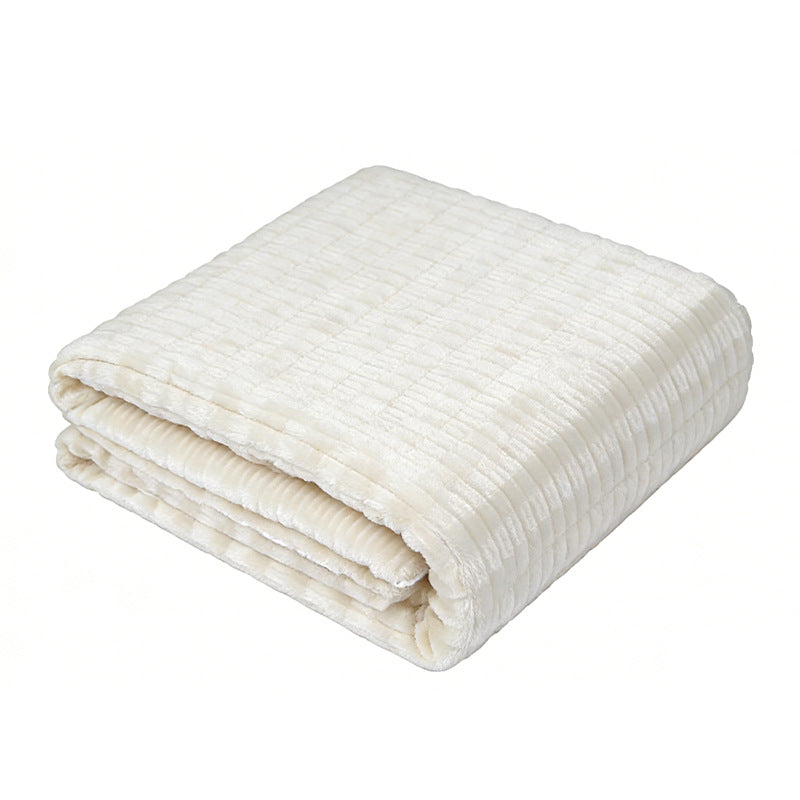 Brehn Women’s Cozy Structured Fleece Blanket Ultra-Soft Warm Textured Throw Blanket