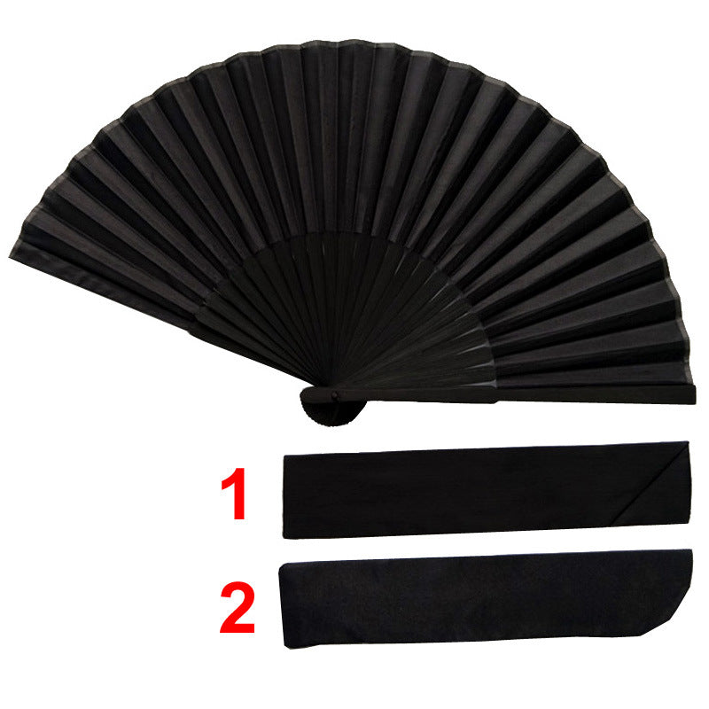 Elegant Women's Folding Fan High-Quality Durable Material with Carrying Bag