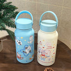 Ladies Insulated Water Bottle with Animal Motif Leak-Proof BPA-Free Hot Cold 12 Hours