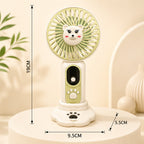 Harrow Portable Battery Fan Ladies Compact Lightweight Adjustable Speeds for Outdoor Use