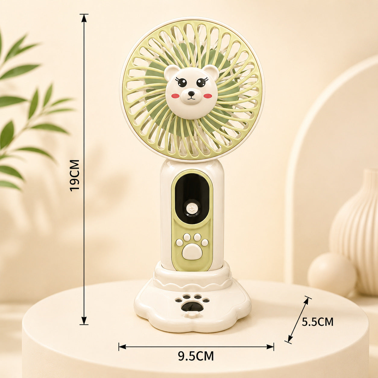 Harrow Portable Battery Fan Ladies Compact Lightweight Adjustable Speeds for Outdoor Use