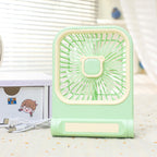 Portable Mini Fan USB Powered with Cute Cat Design Lightweight Handheld Personal Cooling Fan