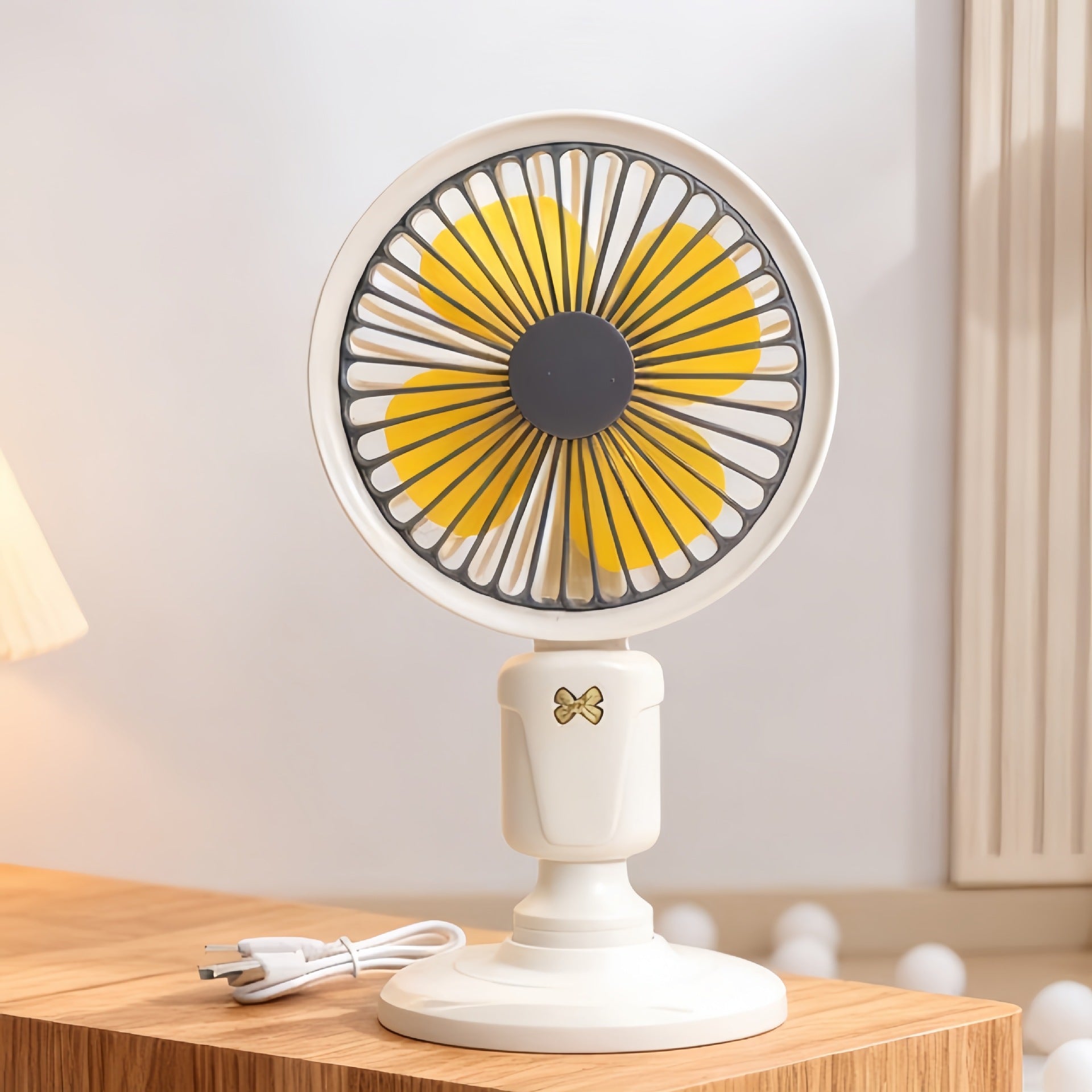 Portable Table Fan With Versatile Tilt Adjustment Lightweight Pink Adjustable Airflow Fan