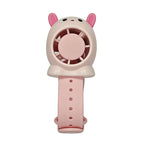 Portable Wrist-Mounted Cooling Fan with Adjustable Speeds and Bear Design Lightweight Rechargeable