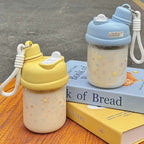Women’s Insulated Drink Bottle with Dual Lid System Leak-Proof BPA-Free Star Design