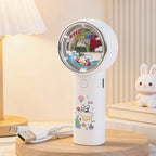 Portable Handheld Fan with Bear Design USB Rechargeable Lightweight Personal Fan