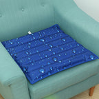 Cooling Seat Cushion with Snowflake Pattern Ergonomic Breathable Comfort Bowlift