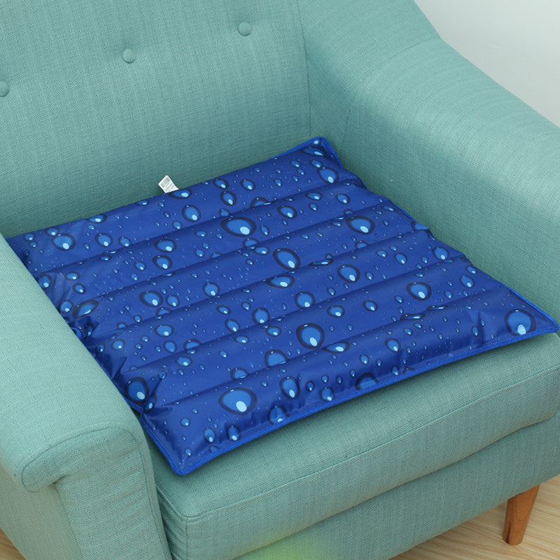 Cooling Seat Cushion with Snowflake Pattern Ergonomic Breathable Comfort Bowlift