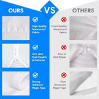Reusable Vacuum Storage Bags with Double Zip Airtight Seal and Repair Tape Unisex One Size
