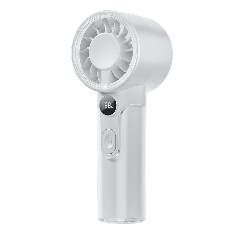 Harrow Rechargeable Handheld Fan High-Efficiency Portable Personal Cooling with LED Display